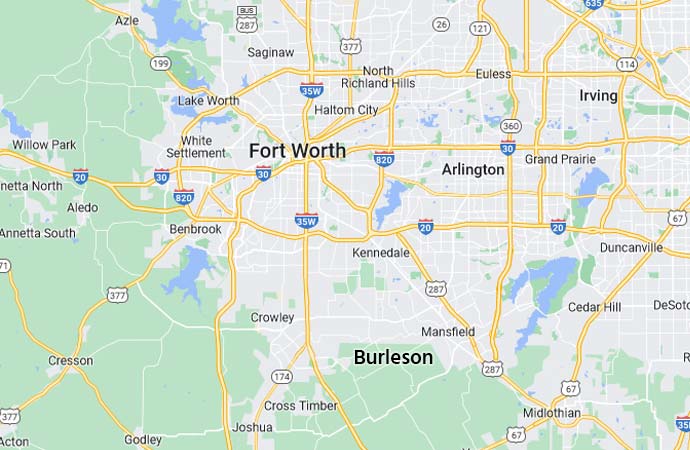 Bock Air Conditioning Service Area Map