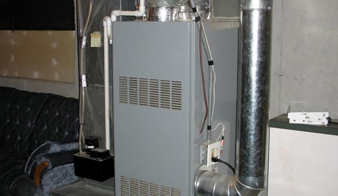 an installed furnace